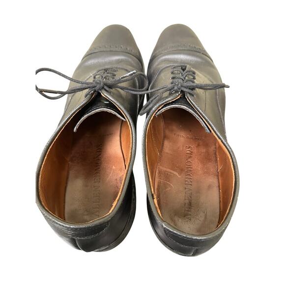 Allen Edmonds US 10 Black Park Avenue Cap Toe Oxford Dress Shoes Office Business - Picture 6 of 14